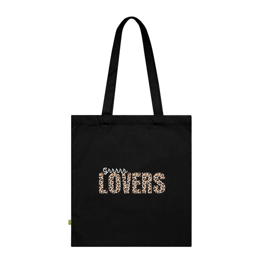 Tote Bag "The LOVERS Léopard" Coton Organique